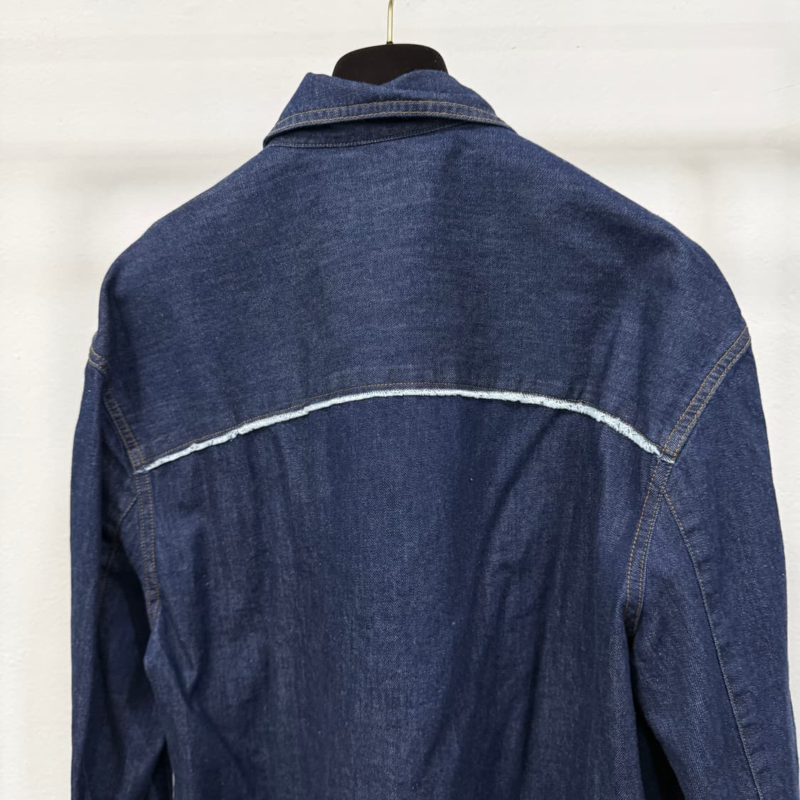 COOR 쿠어 데님 컷오프 크롭 셔츠  상품이미지5