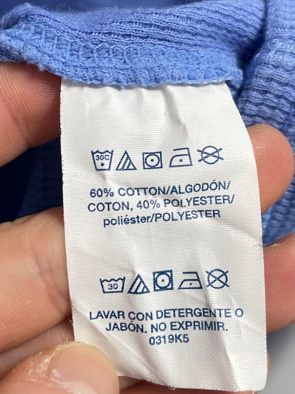 폴로 랄프로렌 스카이블루 와플티 (on.09)   상품이미지6