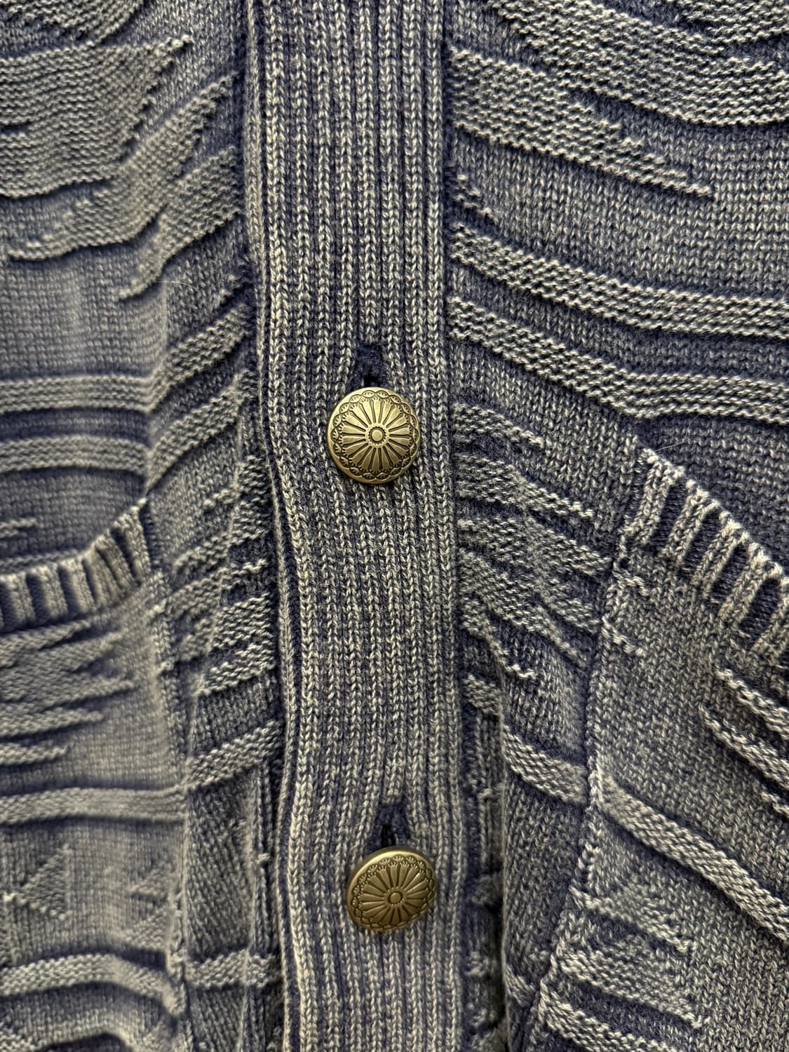 L) NAVY Cotton Shawl Collar Cardigan 상품이미지5