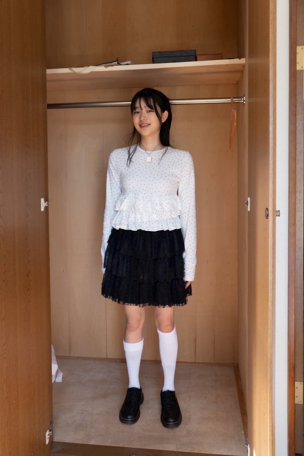 [인앤양하모니] 레이스 캉캉 샤 스커트 상품이미지1
