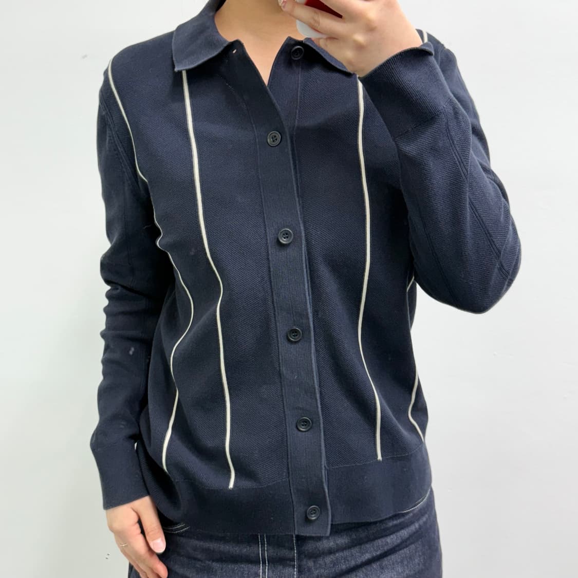 [XS] 코스 스트라이프 니트 가디건 상품이미지2