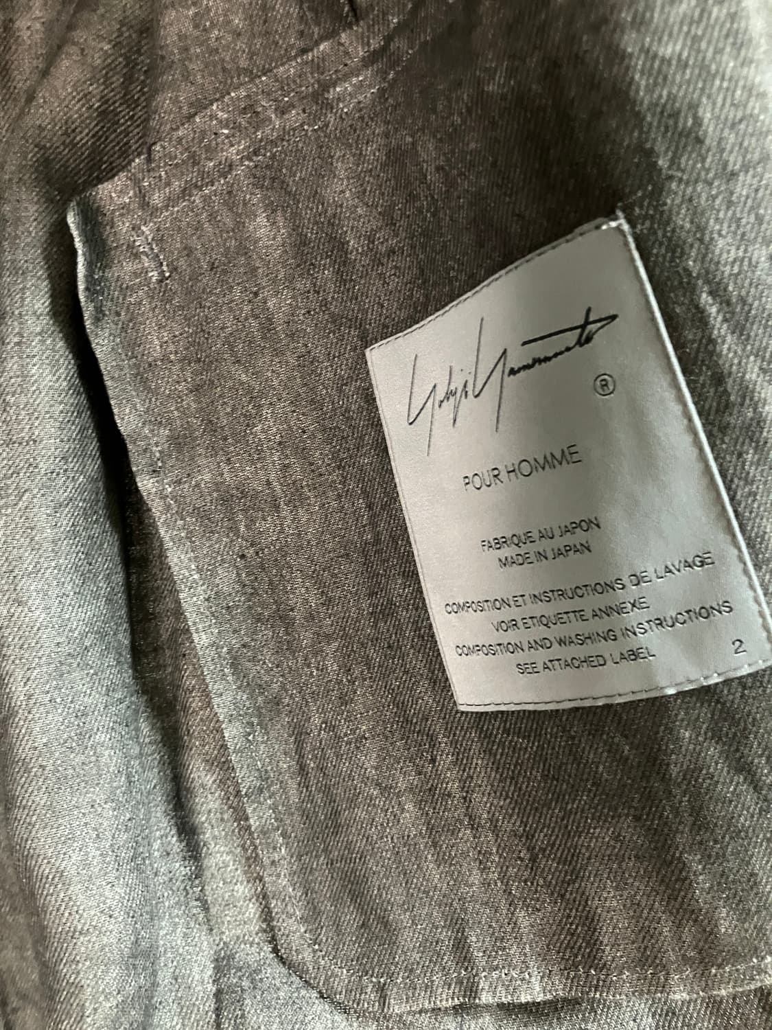 요지 야마모토 뿌르 옴므 24ss 리넨 자켓 상품이미지10