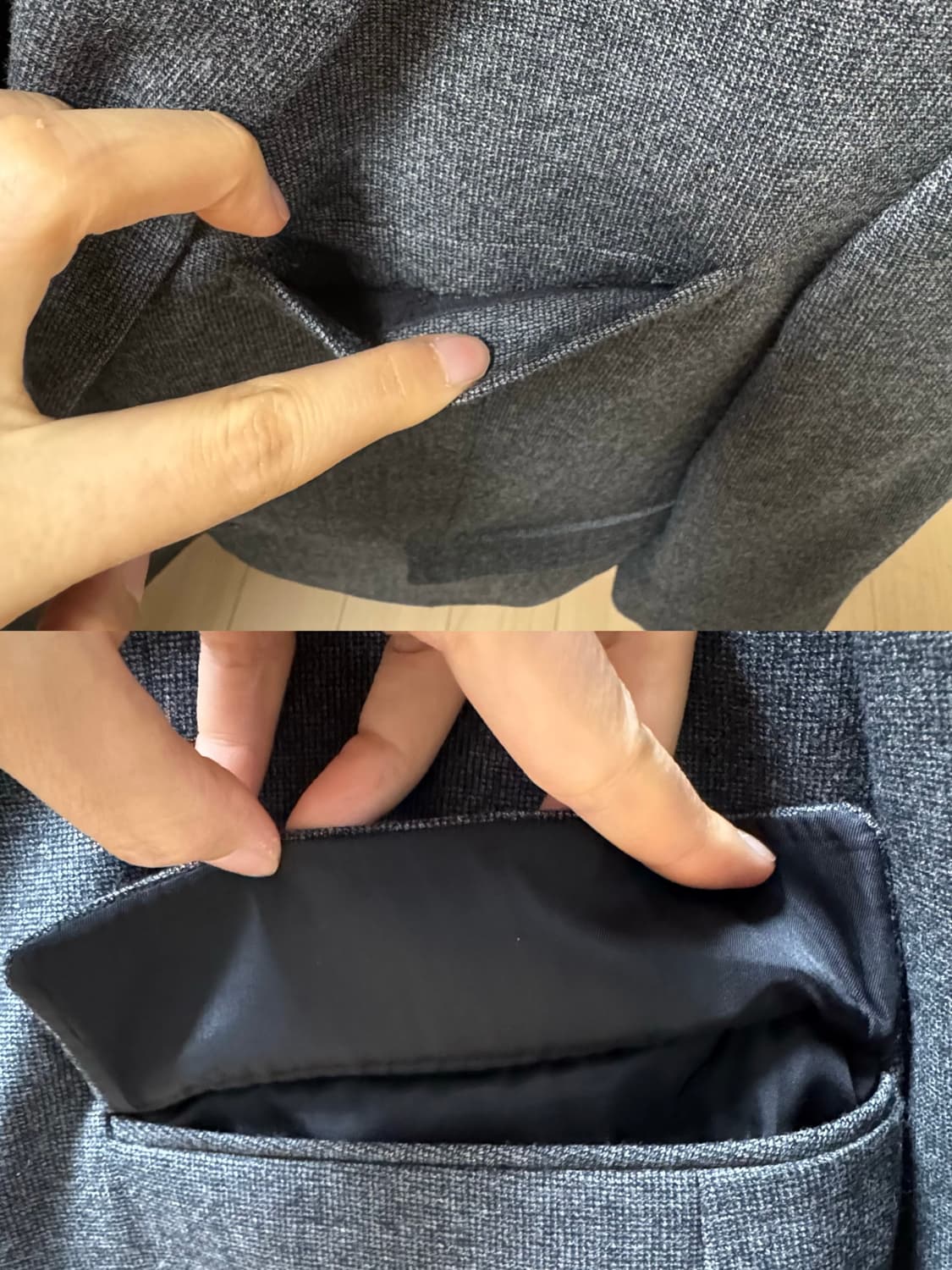 솔리드옴므 우영미 블레이저 자켓 차콜 상품이미지8