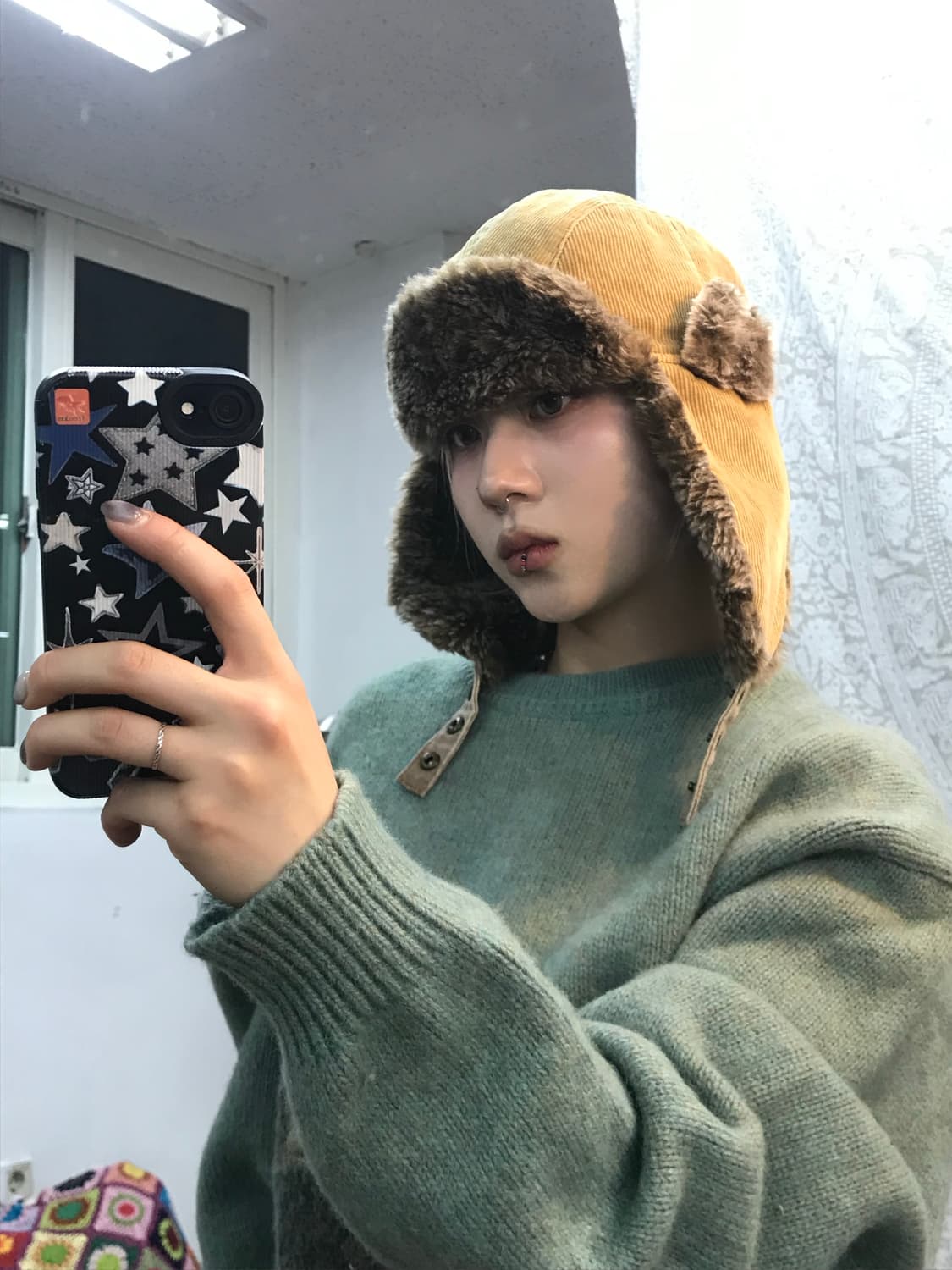 BERKELEY 빈티지 코듀로이 양털 귀달이 모자  상품이미지1