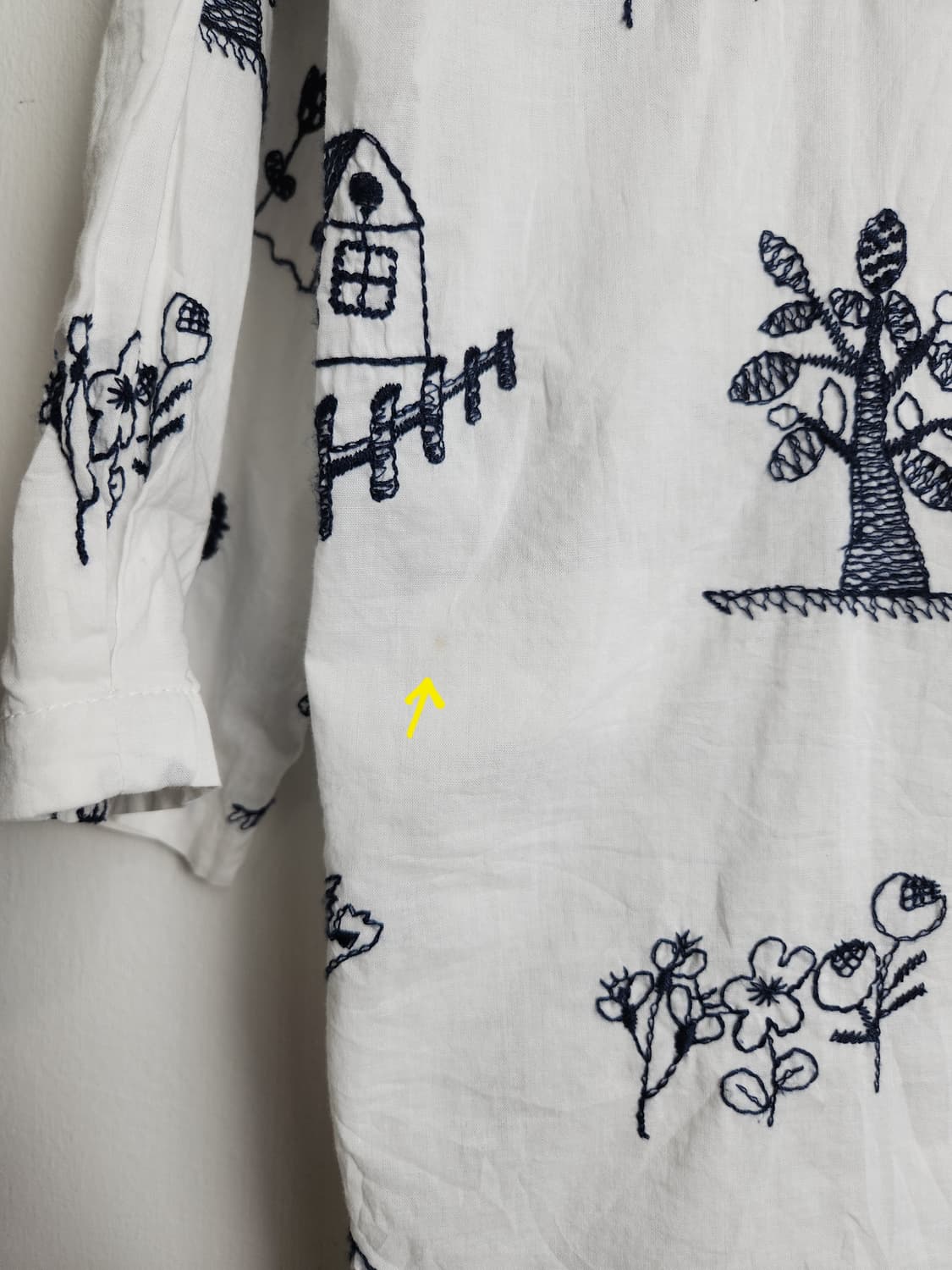 자수 패턴 블라우스 상품이미지8