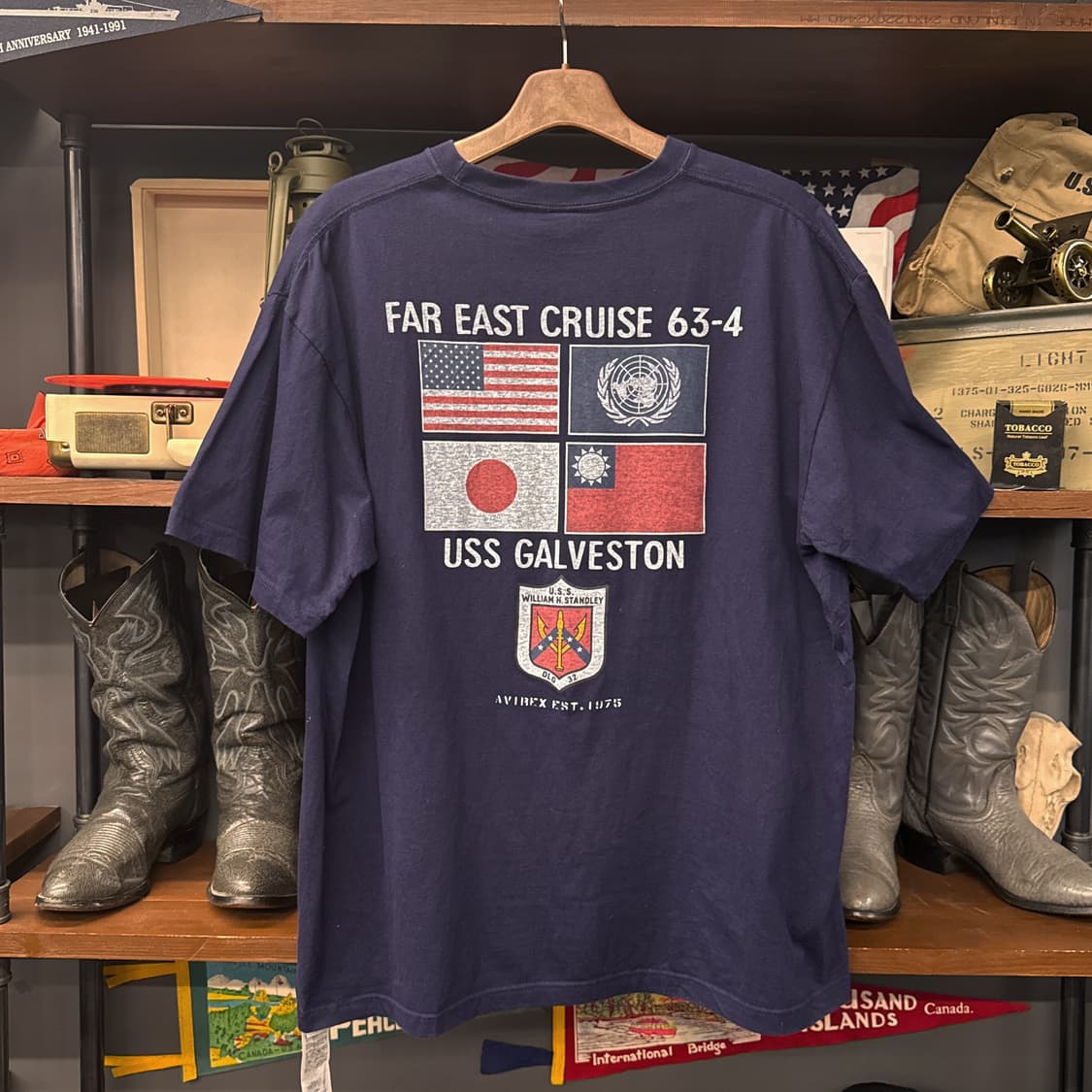 아비렉스 U.S.네이비 VF-1 패치 그래픽 반팔 티셔츠 N841   상품이미지2