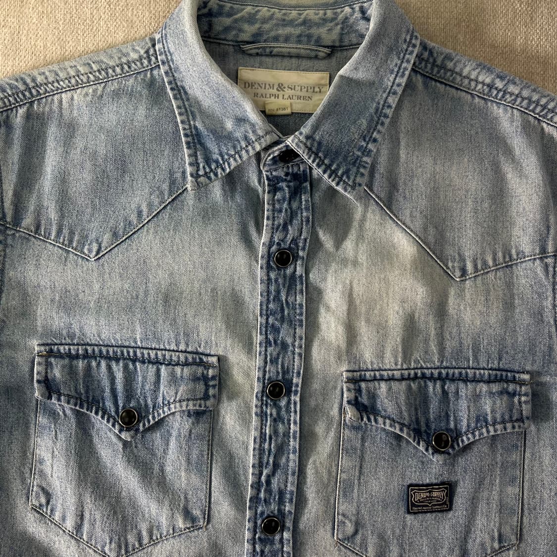 95 폴로랄프로렌 데님앤서플라이 웨스턴 데님 셔츠 상품이미지2