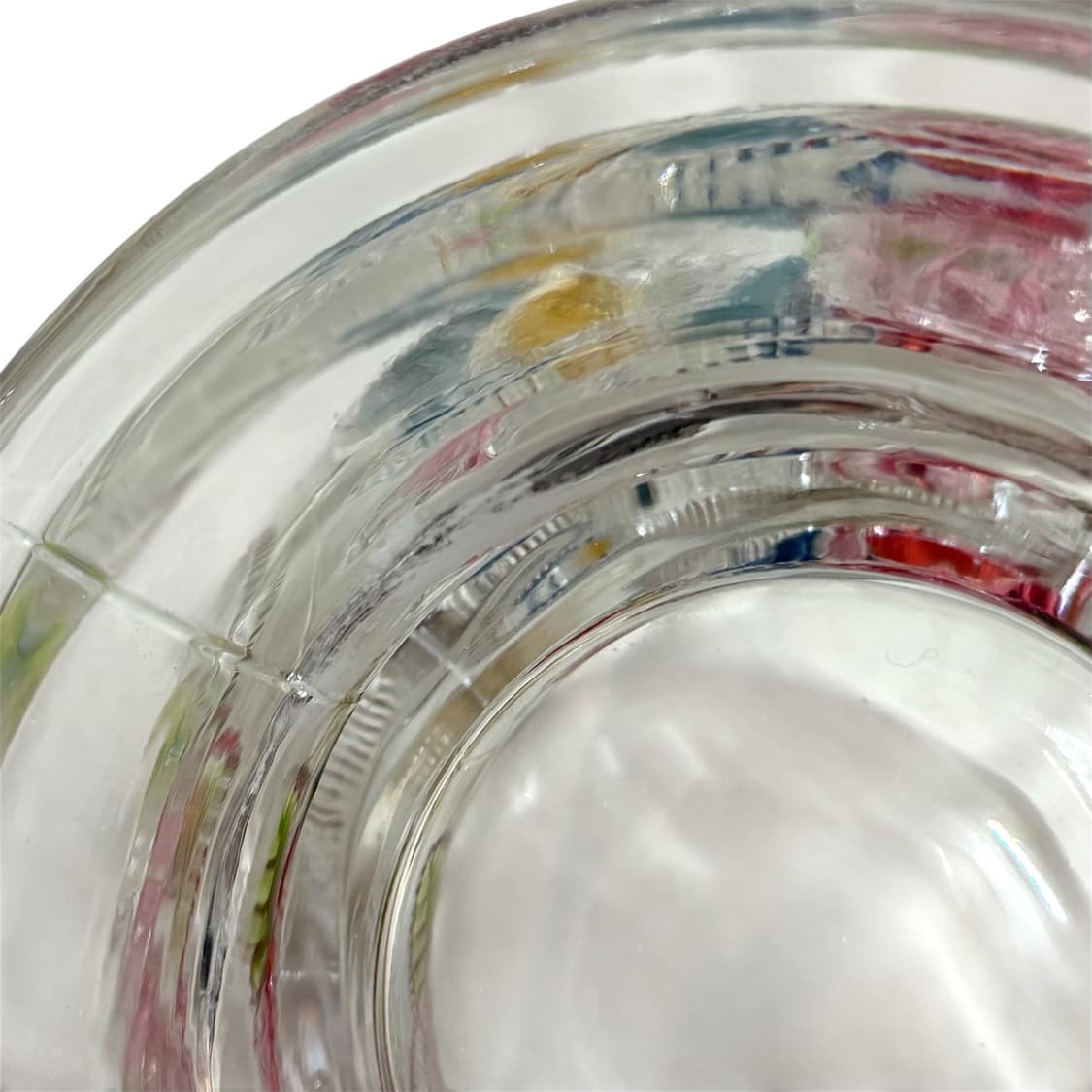 70s 장미 릴리프 빈티지 글라스 볼 상품이미지6