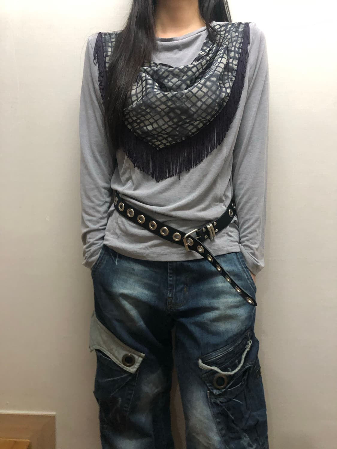 빈티지 그레이 태슬 티셔츠 상품이미지8