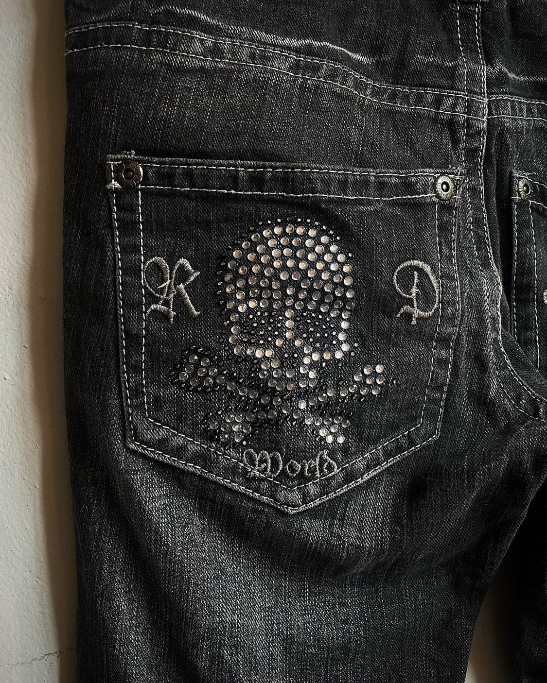 90-00s Pink Latte Jeans Destroyed Denim 상품이미지9