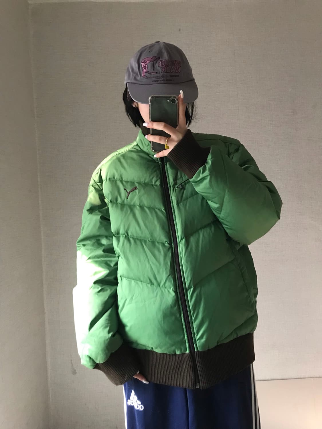 푸마 그린 브라운 패딩 상품이미지3