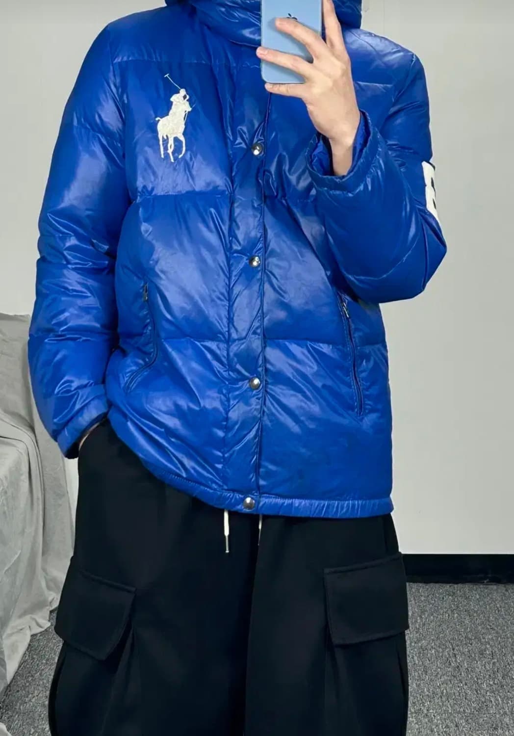 폴로 빅포니 유광 패딩 상품이미지3