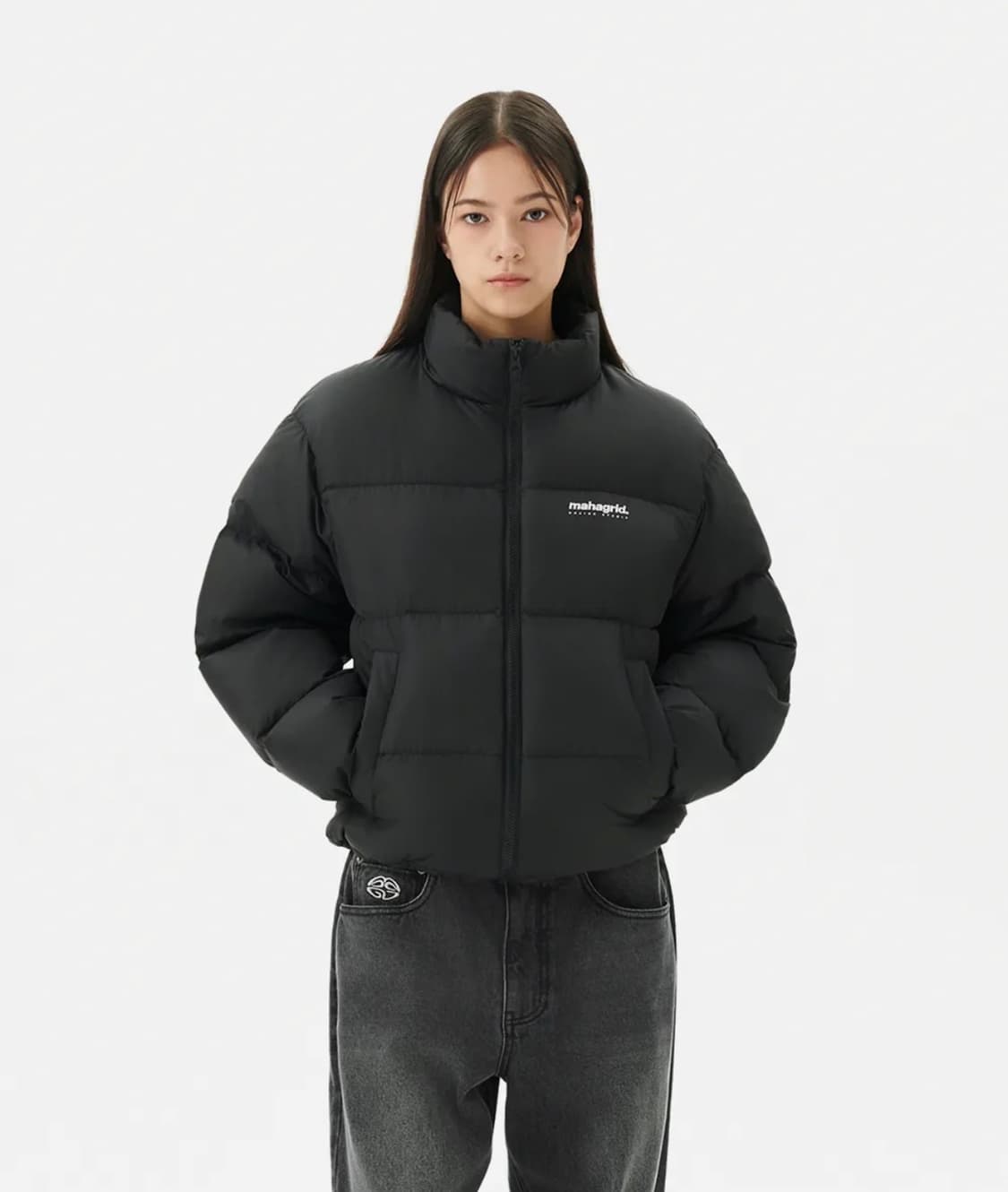 마하그리드 베이직 덕다운파카 블랙(원가:13만원 판매가 4만원)) 상품이미지2