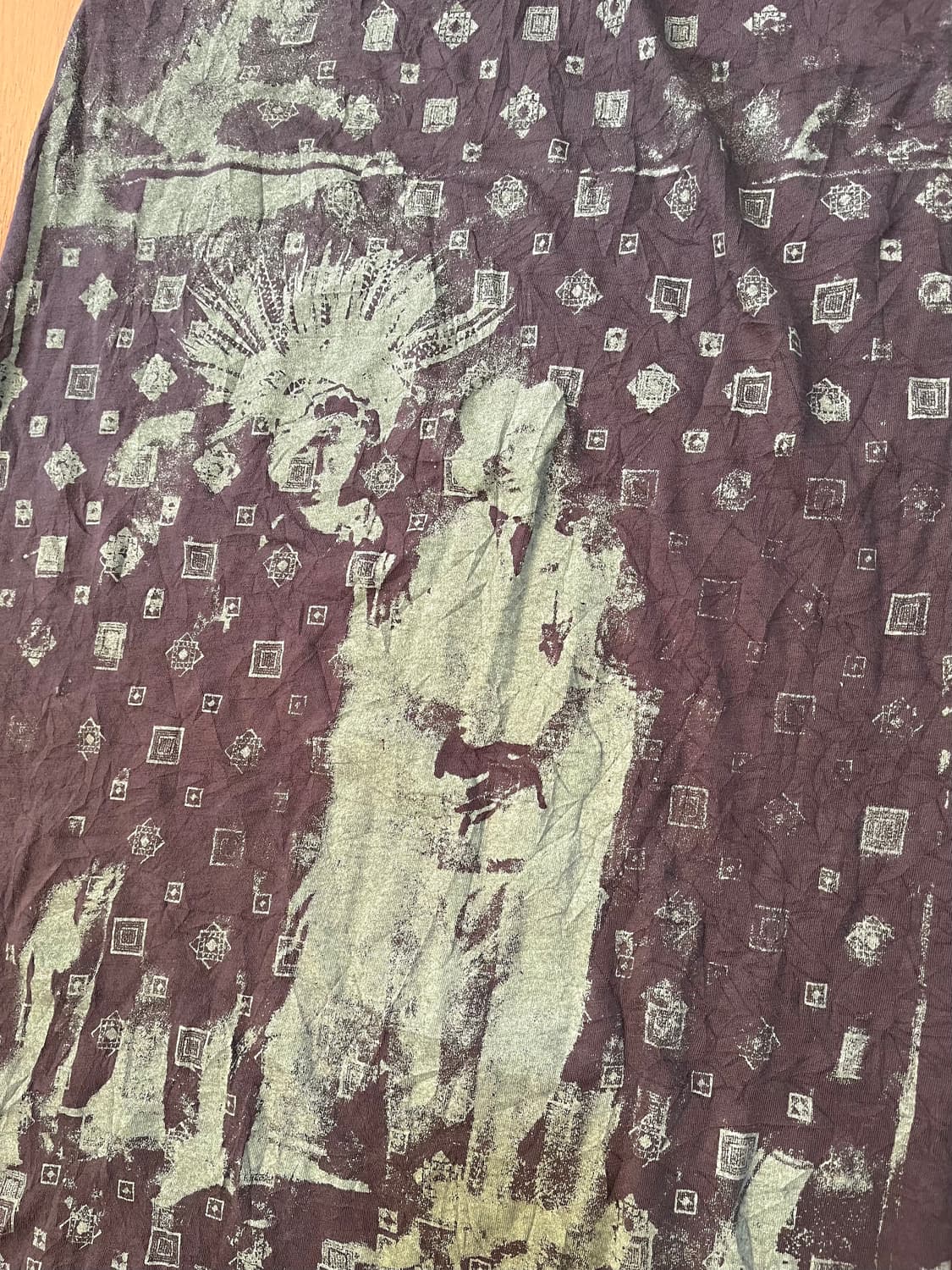 디젤 주름 그래픽 스카프 상품이미지4