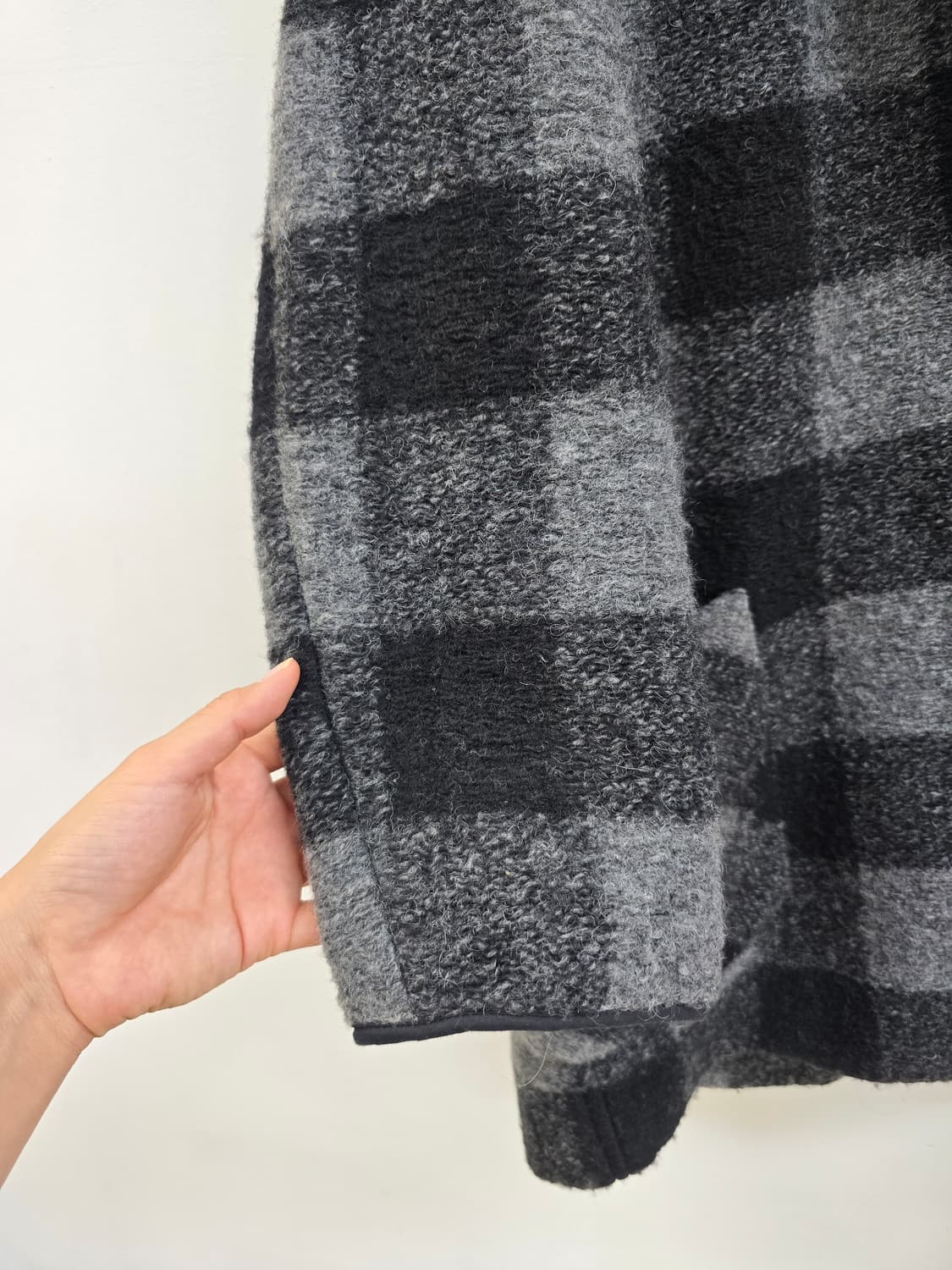 이자벨마랑 정품 포근체크 도톰 울 루즈핏 코트 상품이미지5