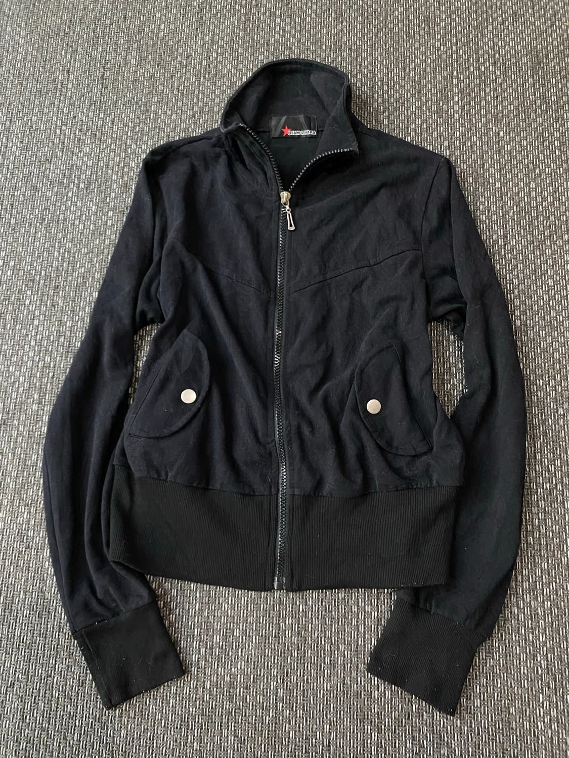 Y2K Slim Fit Full Neck Zip Up 상품이미지6