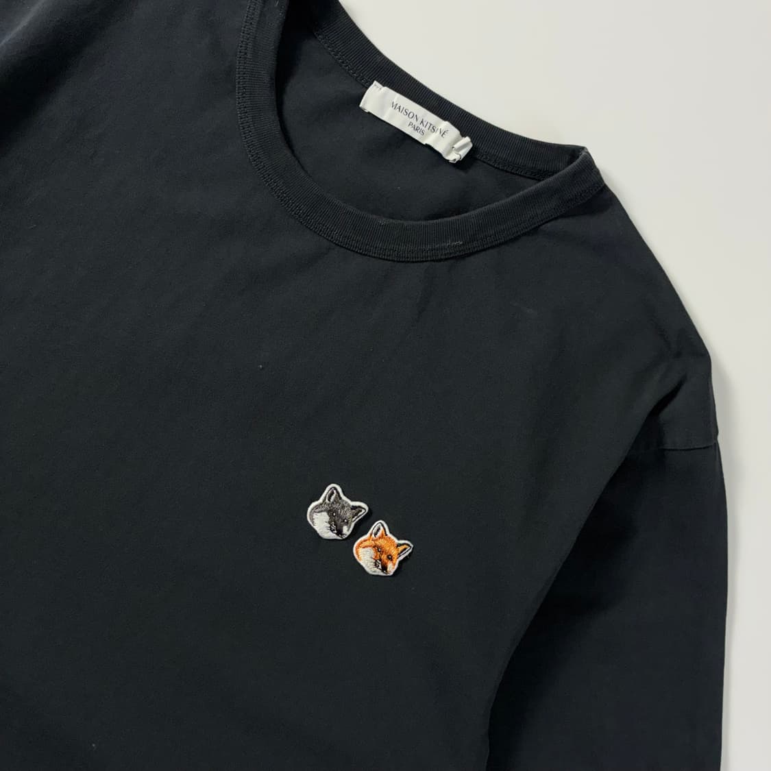 Maison kitsune  메종키츠네 더블 폭스 헤드패치 반팔티셔츠   상품이미지2