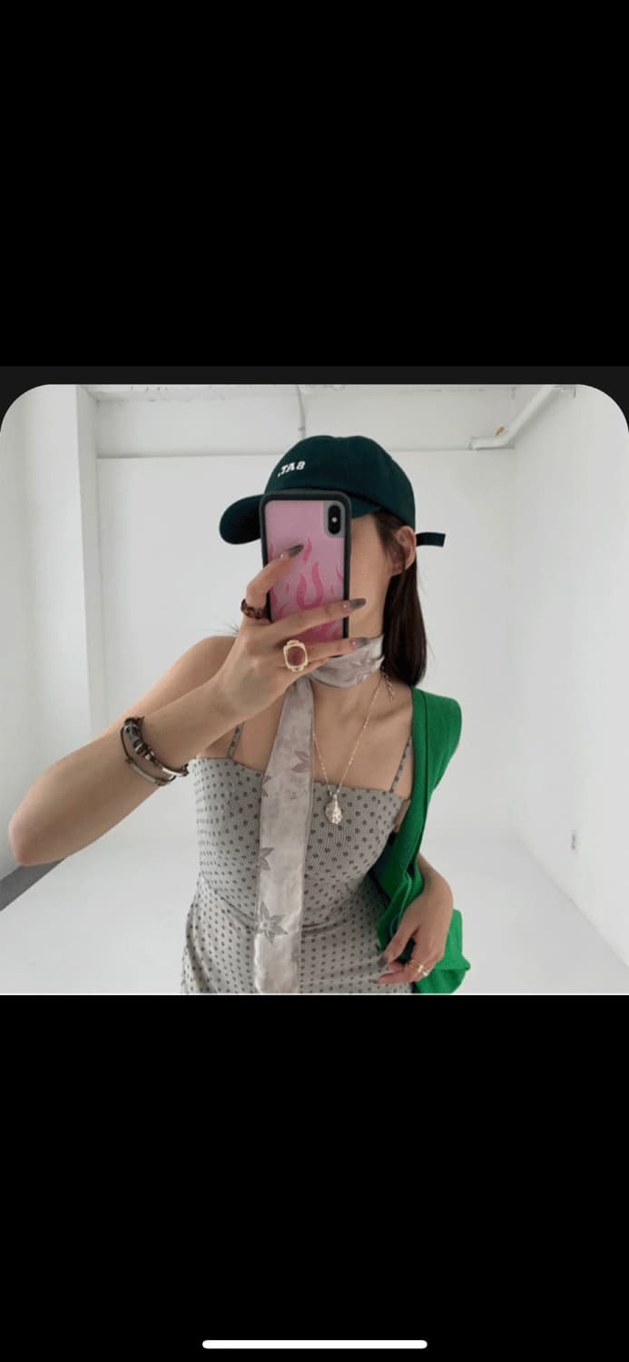 루루서울 체크 바운드 드레스 [그린] 상품이미지4