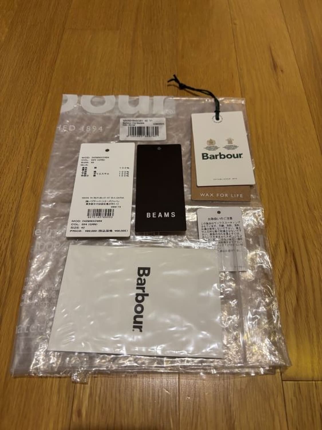 24FW바버(Barbour)X빔즈(BEAMS)별주 올드 비데일 워싱버젼 상품이미지10