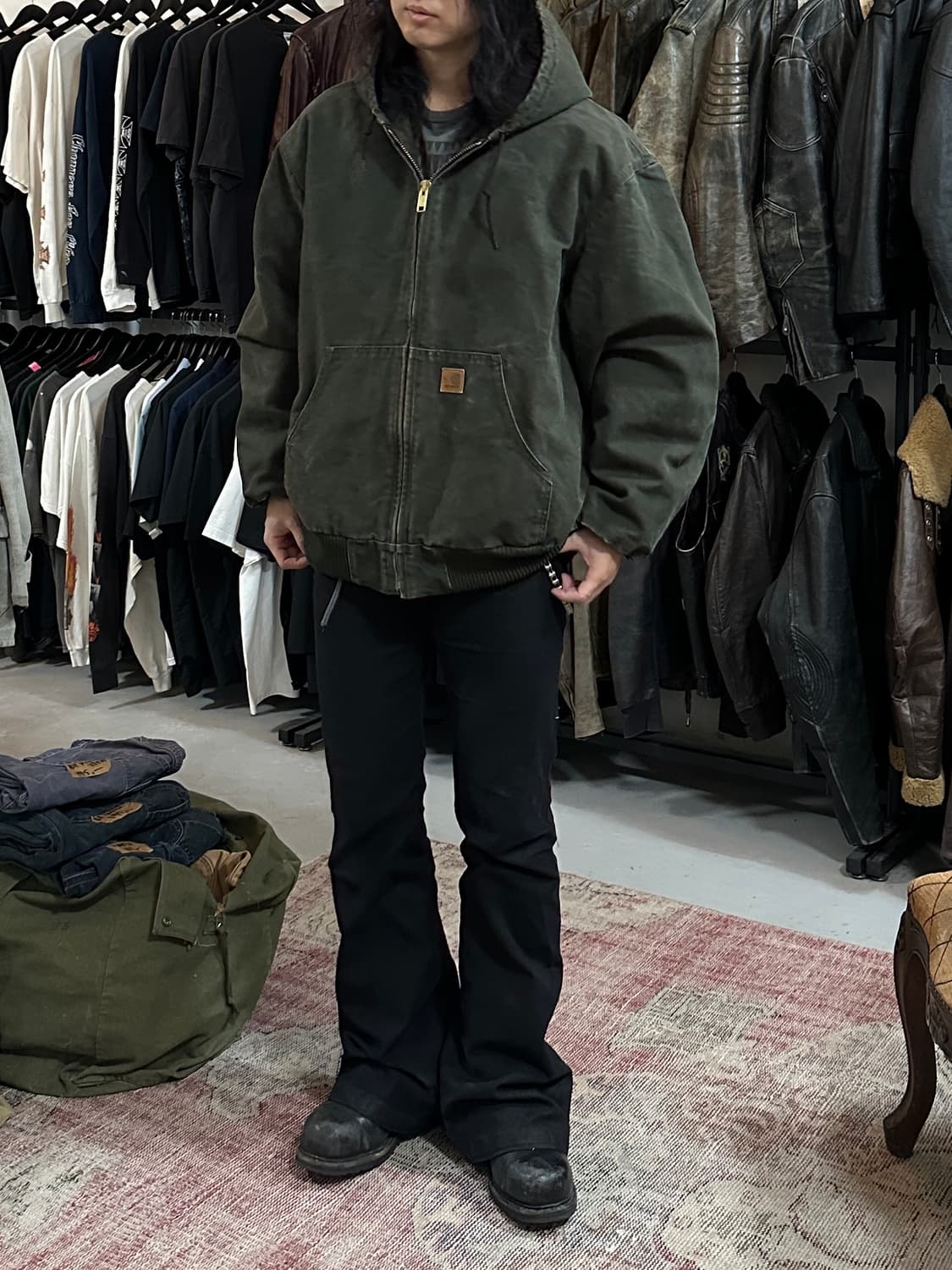 OG 칼하트 J130 액티브 자켓 칼하트 MOS 모스그린 상품이미지9