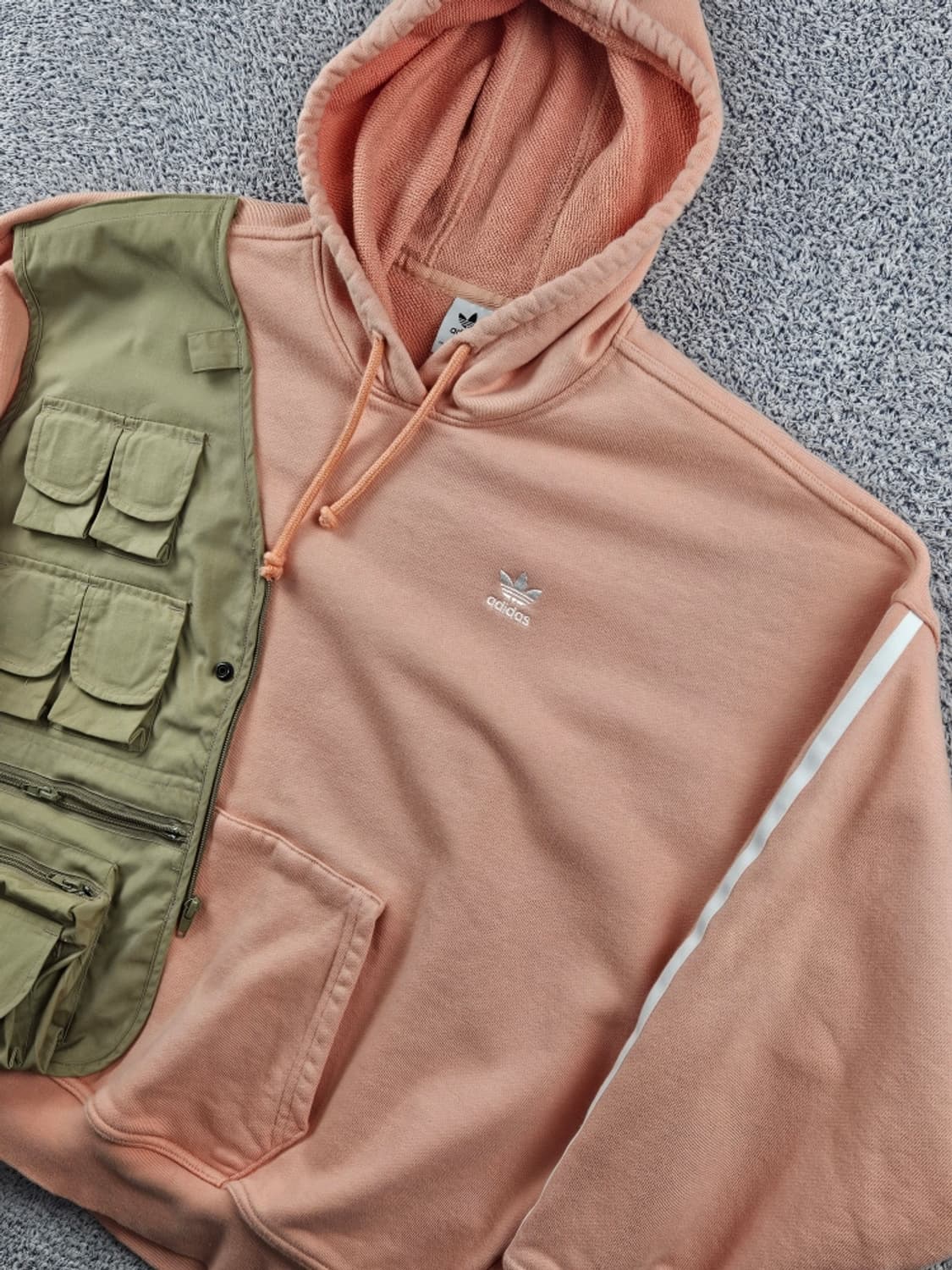 아디다스 포켓 베스트 커스텀 스웻 후드 티셔츠 ( L ) / 10992 상품이미지7