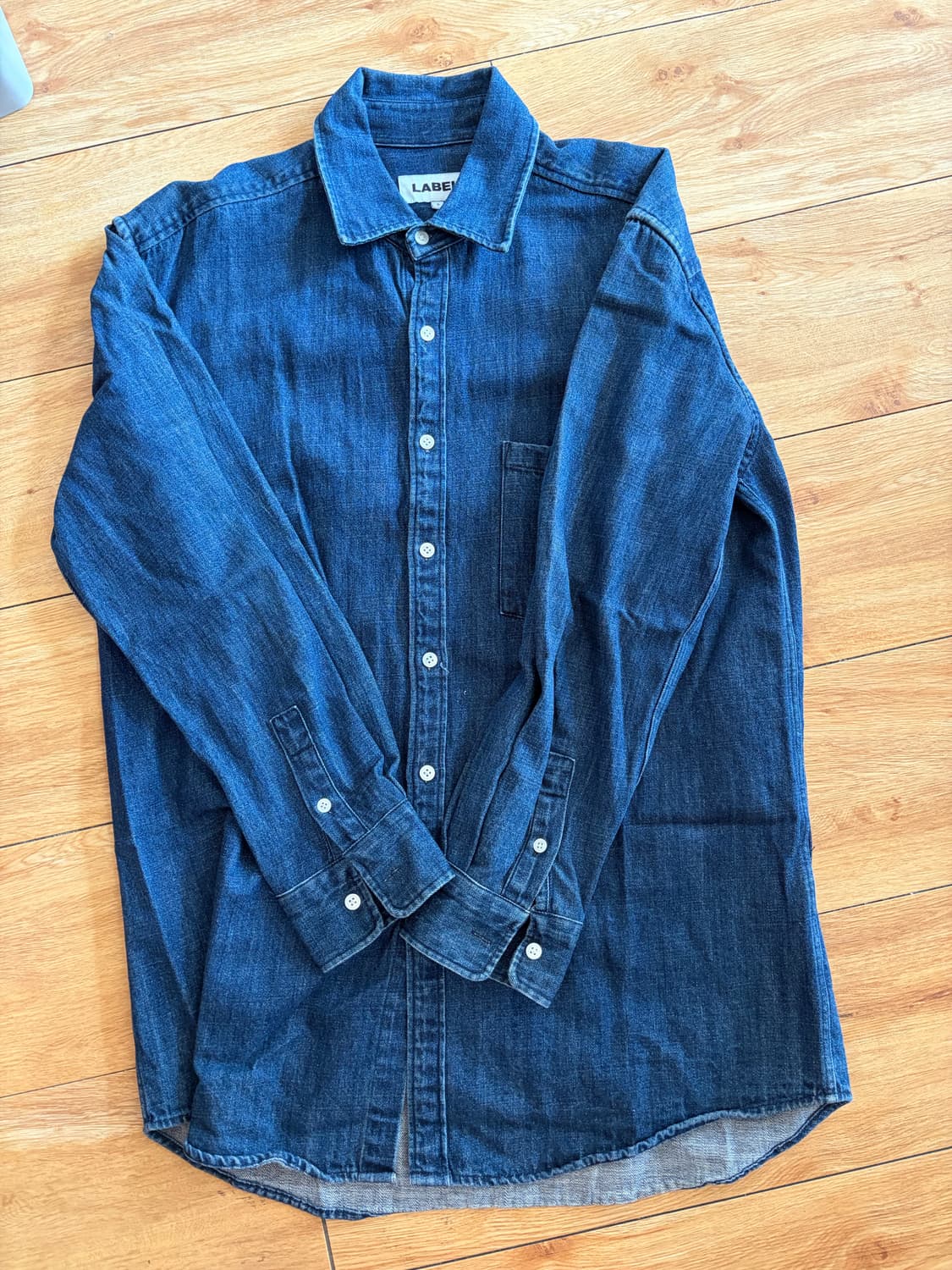 라벨아카이브 데님 셔츠 2사이즈 새상품 상품이미지2