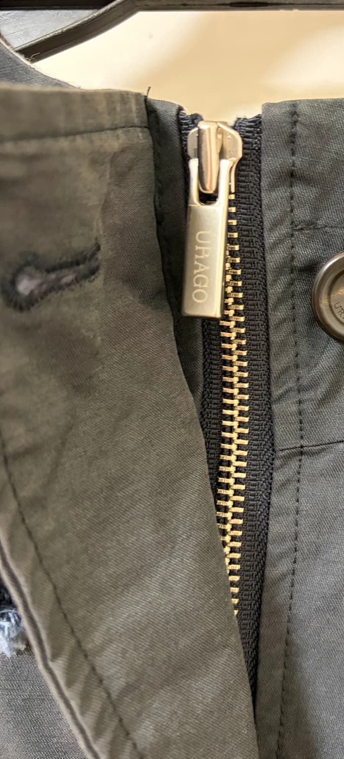 유라고 스트라이프 후디드 숏 점퍼 바람막이 네이비  상품이미지9