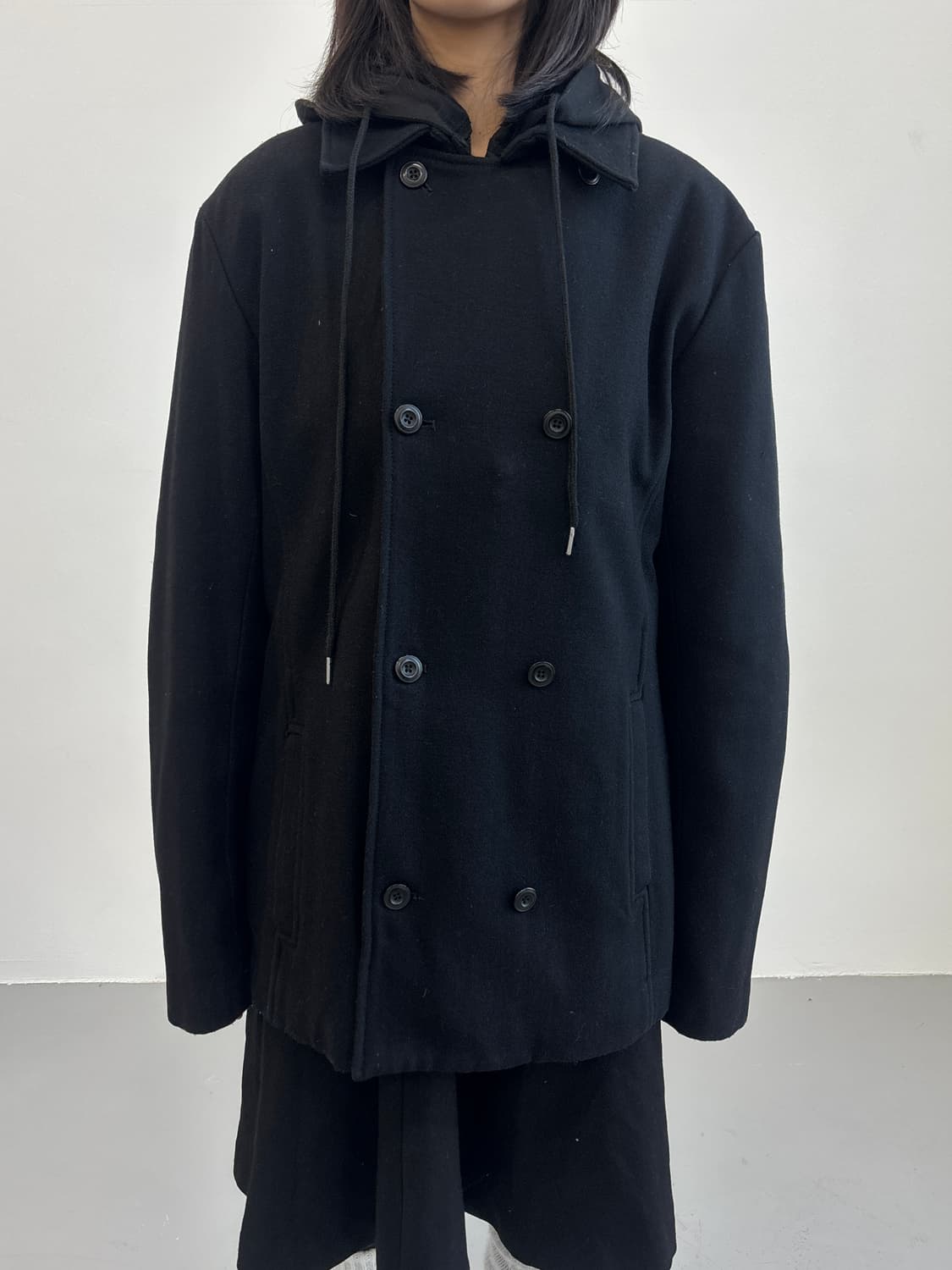 BACK NUMBER Double Breasted Coat 상품이미지2