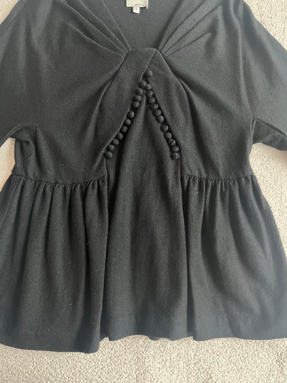 3.1필립림 블랙 울 블라우스 상품이미지4