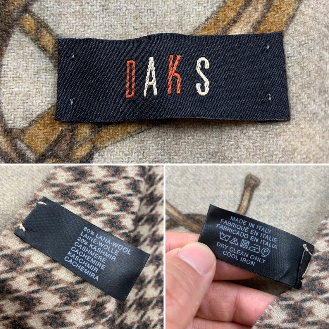 닥스 이태리제 하운드투스 투페이스 울 캐시미어 혼방 머플러 상품이미지4