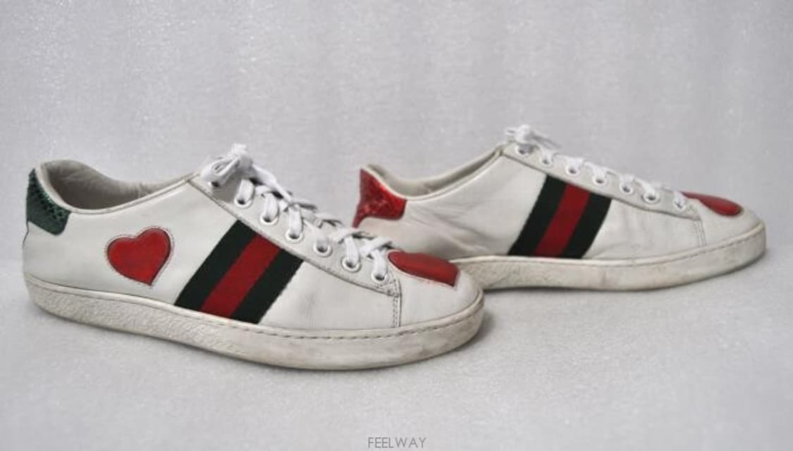 구찌/여성에이스하트자수스니커즈(사이즈225)정품 상품이미지3
