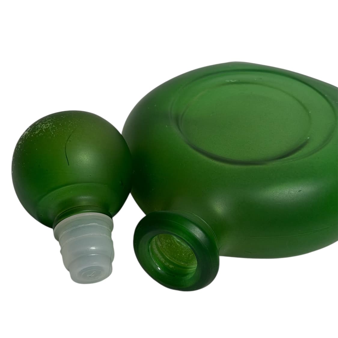 80s 프로스트 그린 글라스 보틀오브제 상품이미지9