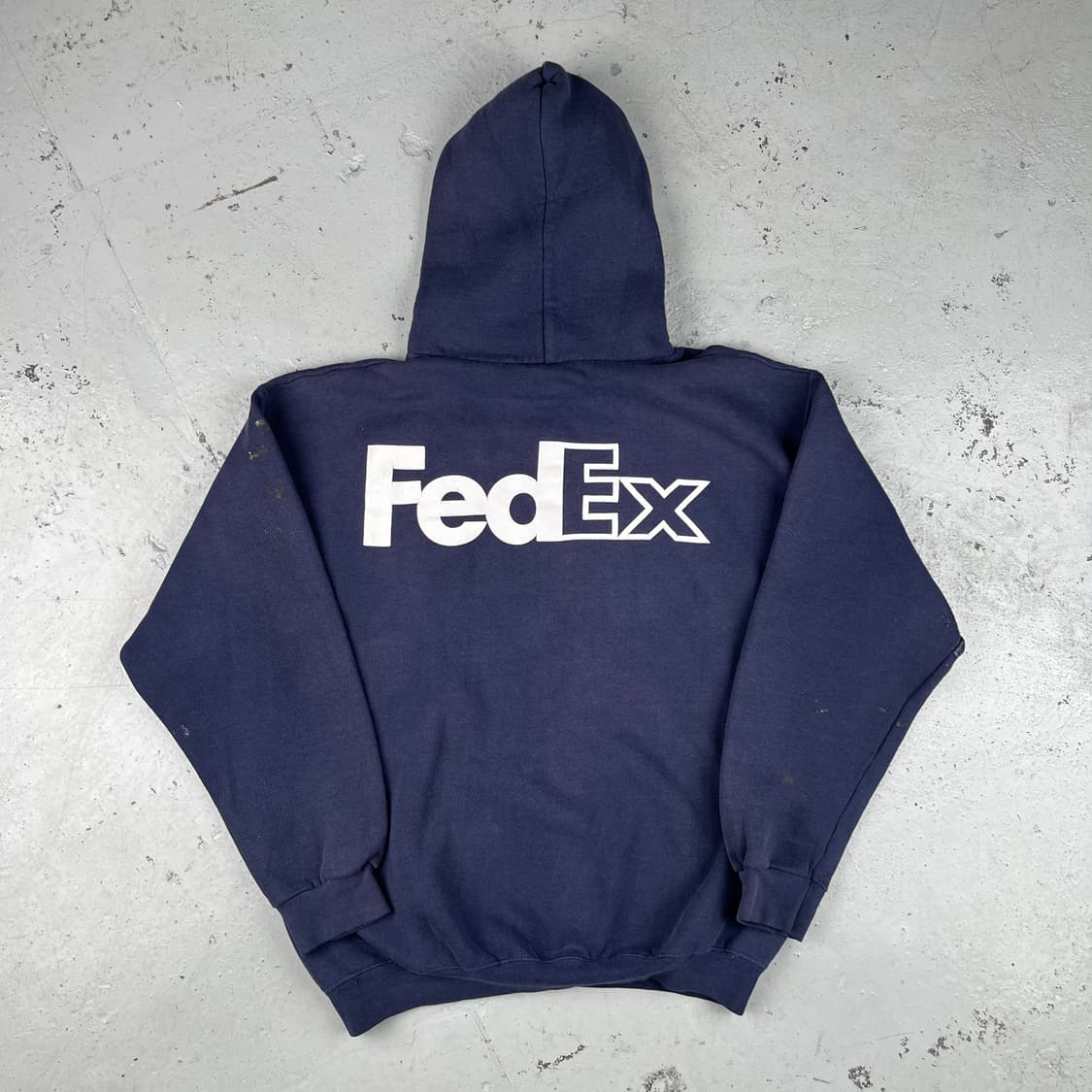 빈티지 FedEx 로고 Thrashed 후드 상품이미지3
