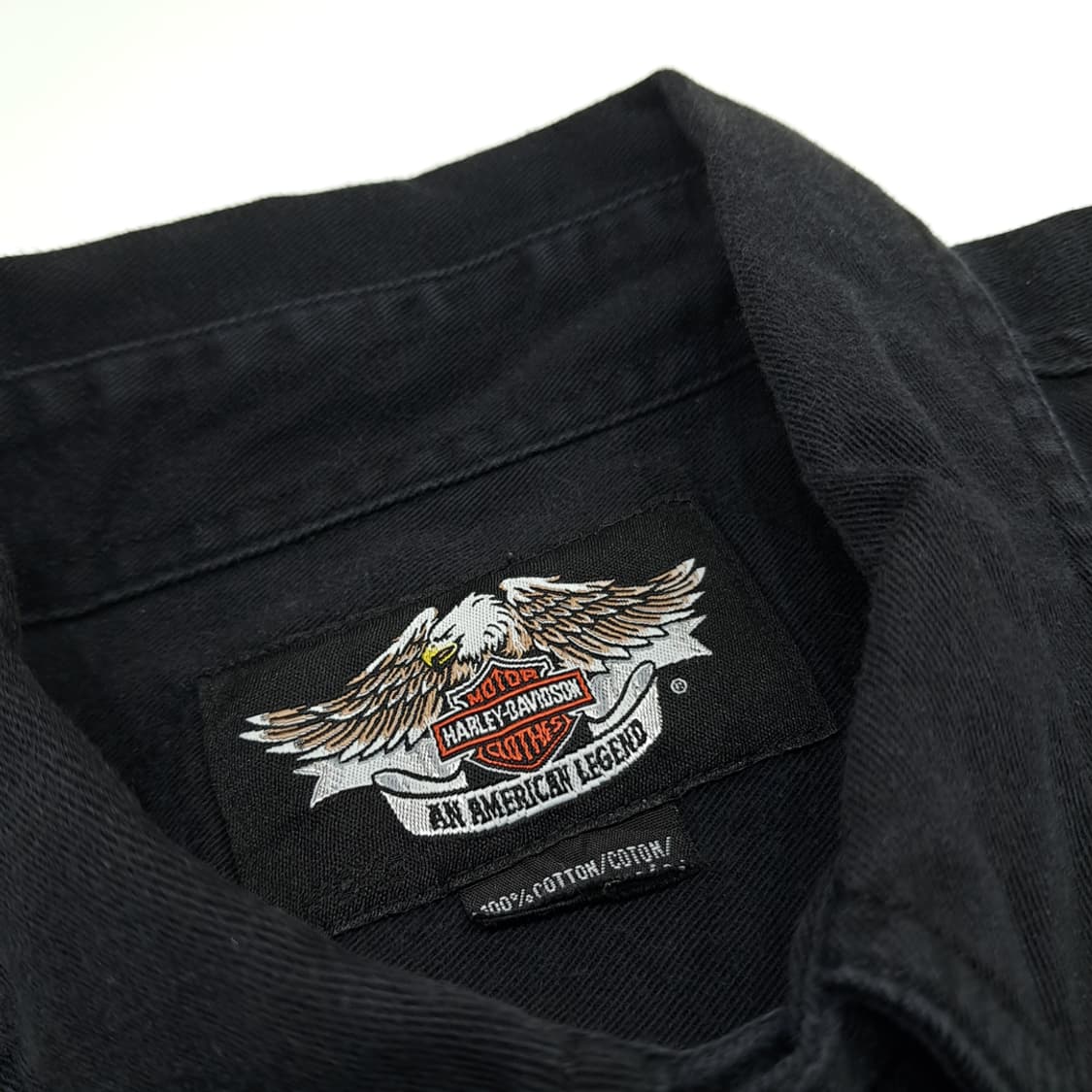 CN685 L 할리데이비슨 블랙 긴팔 셔츠 남방 상품이미지4