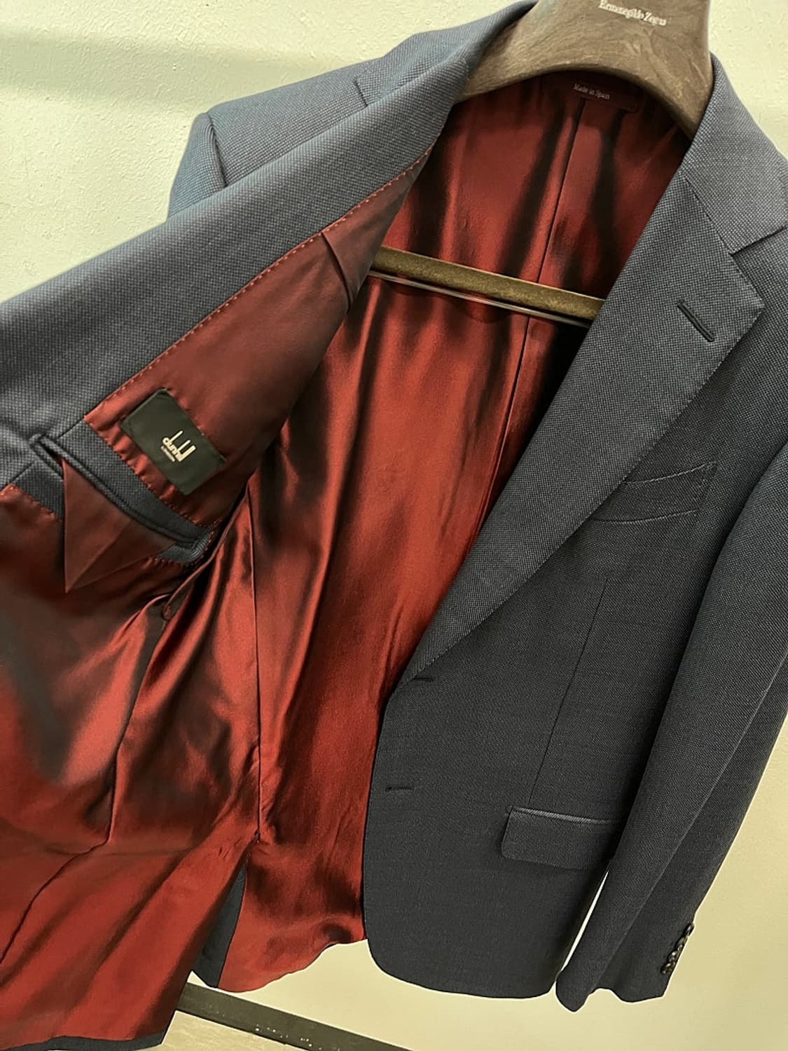 100-105) 던힐 네이비 콤비자켓  상품이미지7