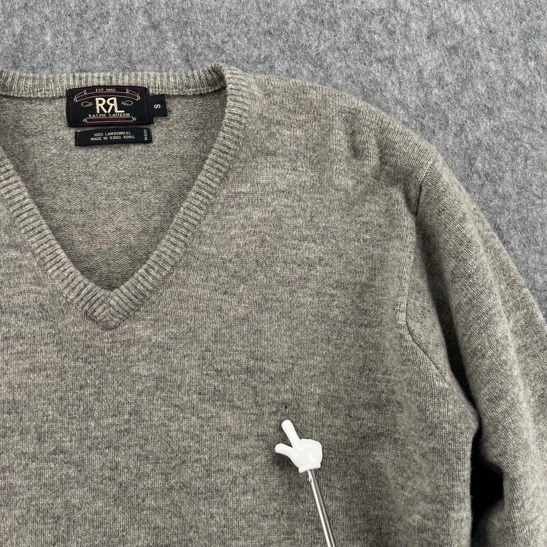  더블알엘 캐시미어 V넥 스웨터 상품이미지9