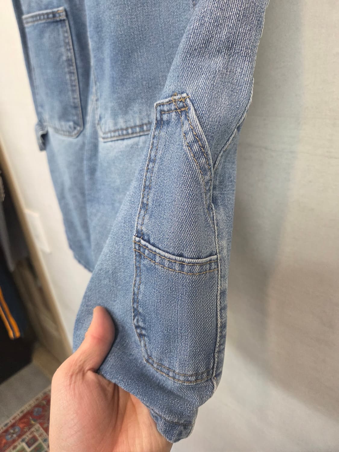 더블제이디 카펜터 데님반바지 L 대략 31 32  상품이미지4