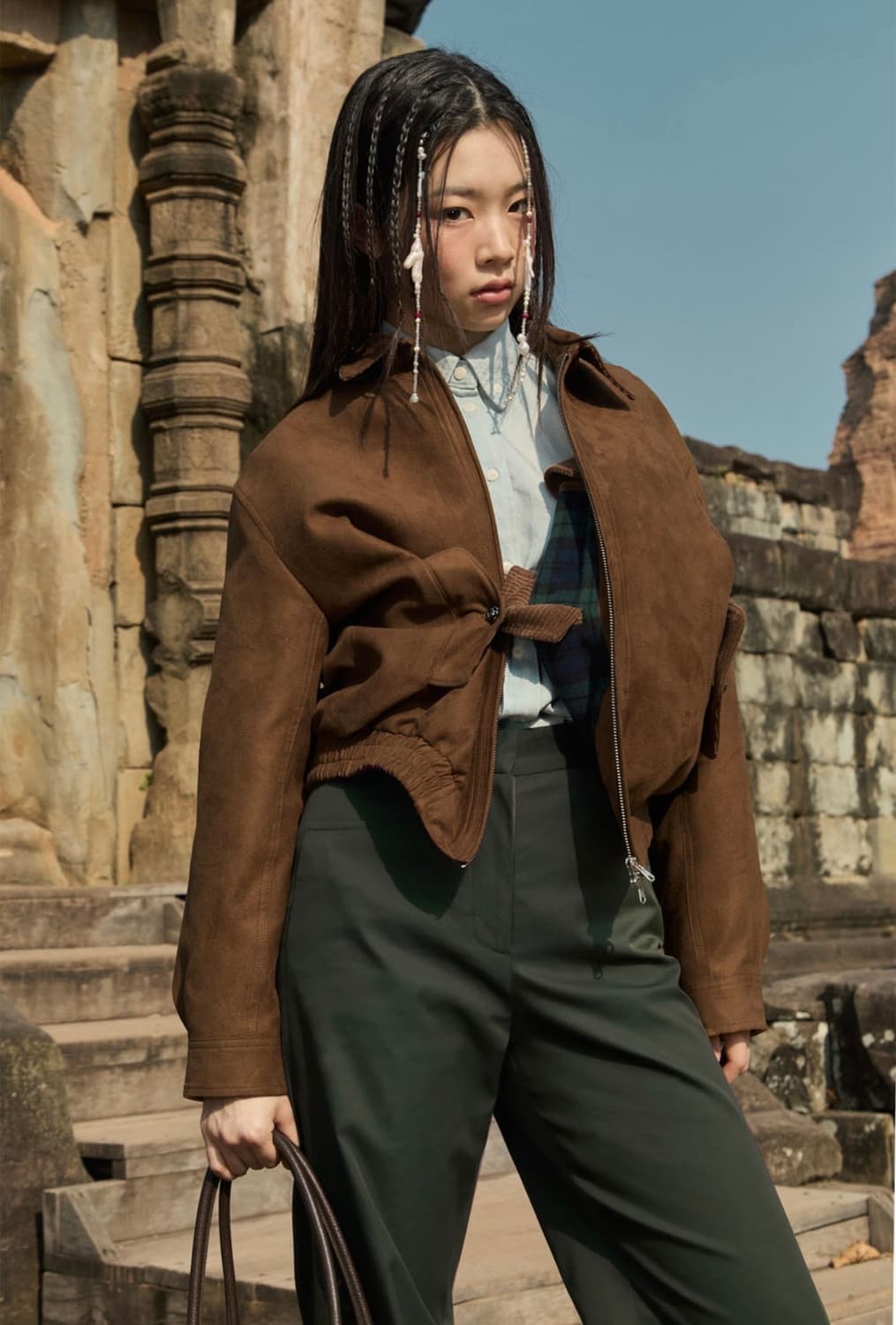 STU 에스티유 Women's Suede Jacket M 상품이미지4