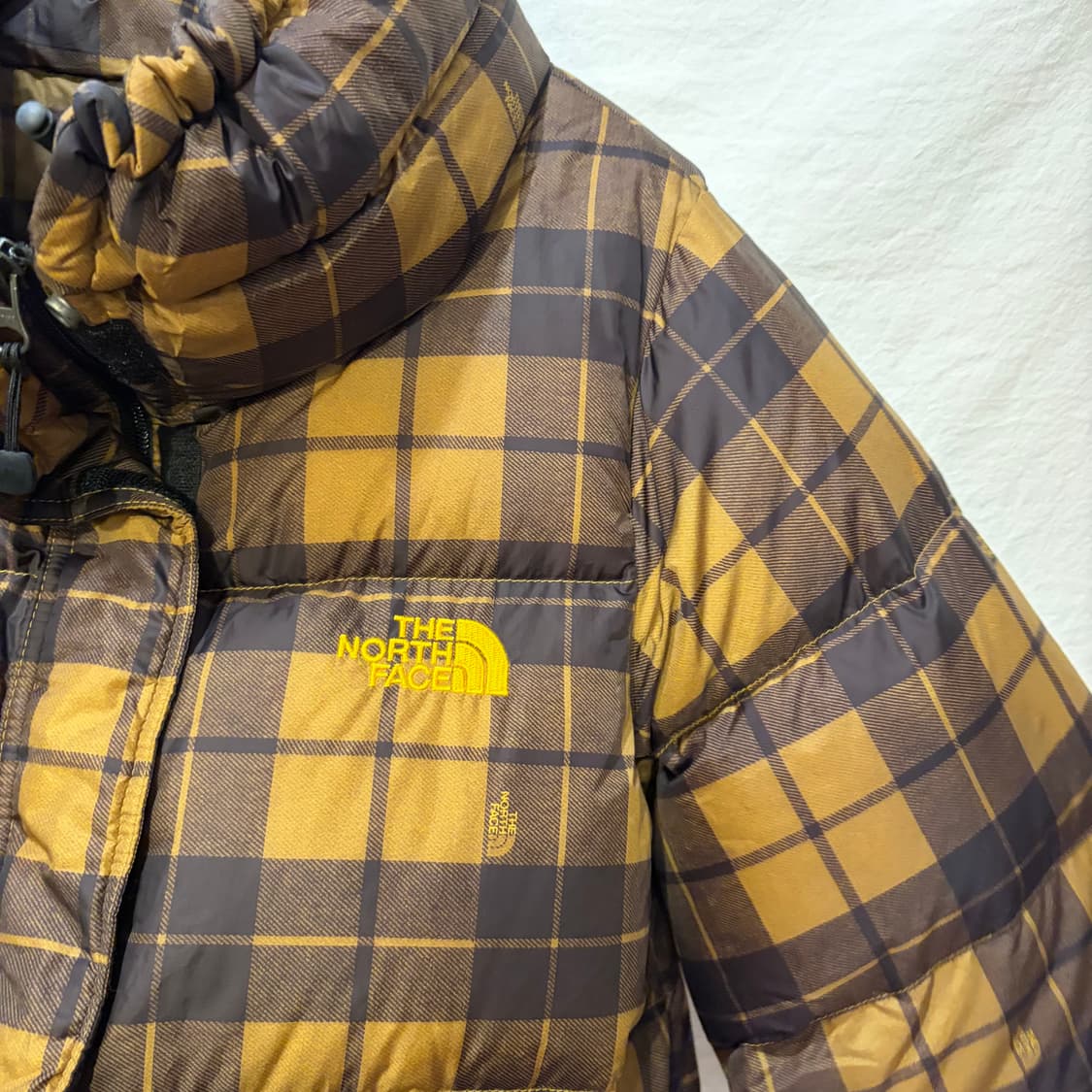 노스페이스 화이트라벨 눕시 700 체크 패딩 자켓 구스다운 상품이미지3