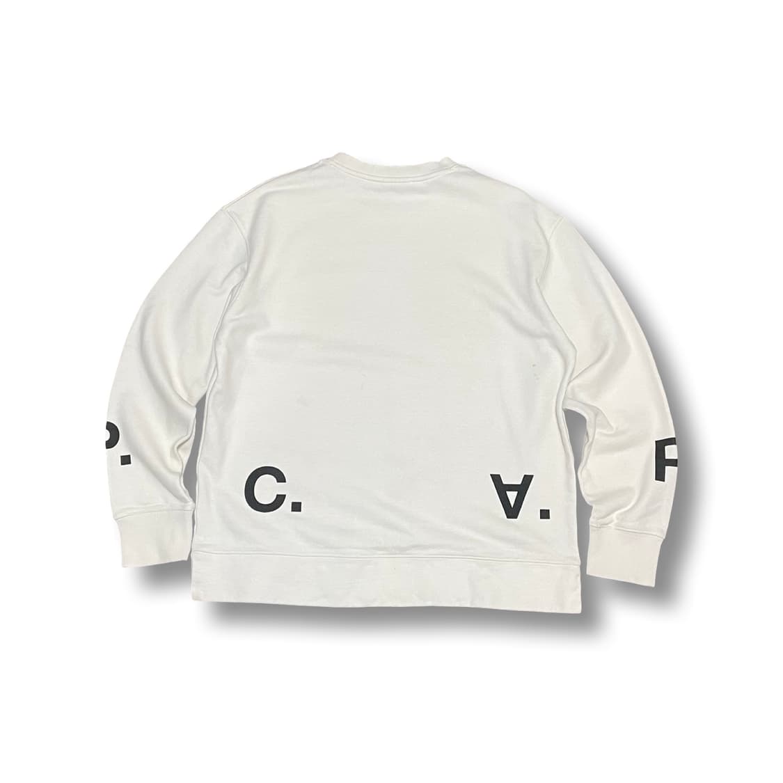 [XL] A.P.C. 아페쎄 화이트 로고 맨투맨 상품이미지4