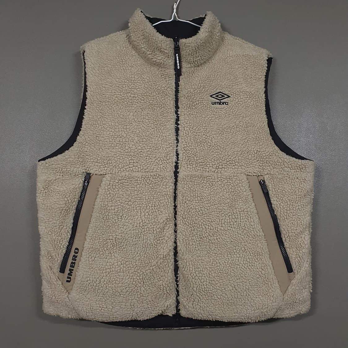 XL) 엄브로 신형 21FW 리버서블 쉐르파 덕다운 패딩 베스트 105 상품이미지1