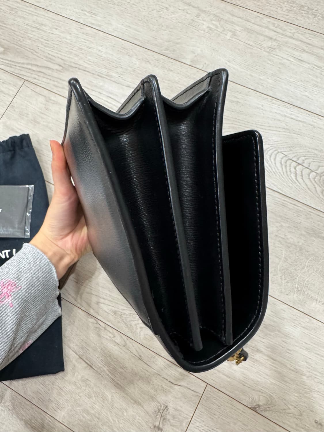 생로랑 선셋백 금장 미듐(보증서 더스트백포함) 상품이미지6