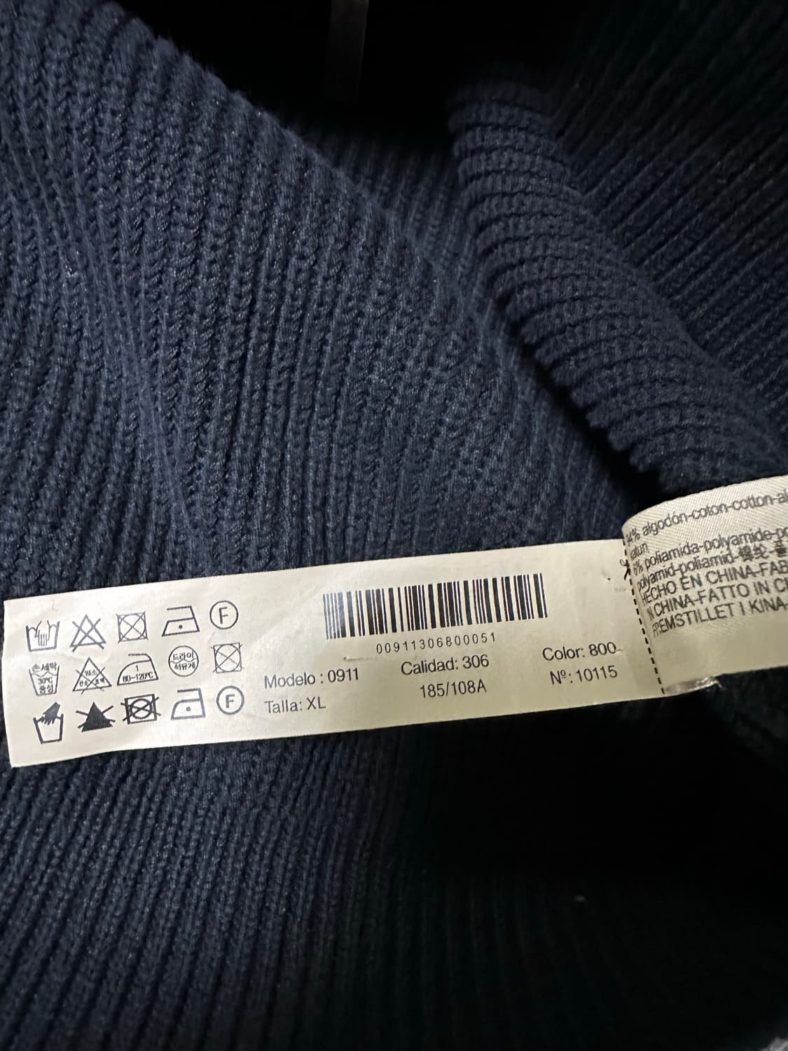 마시모두띠 블랙 니트 집업 가디건 상품이미지6