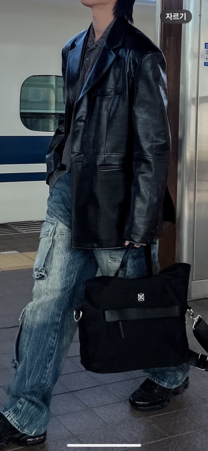 Coor 페이크 레더 자켓  상품이미지6