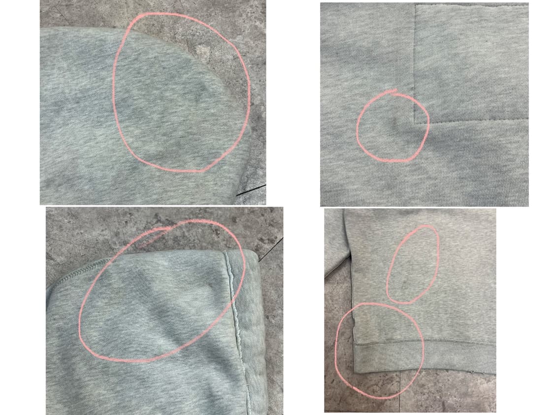 아베크롬비 반집업 기모 후드티 라이트그레이 M #csz3447 상품이미지8