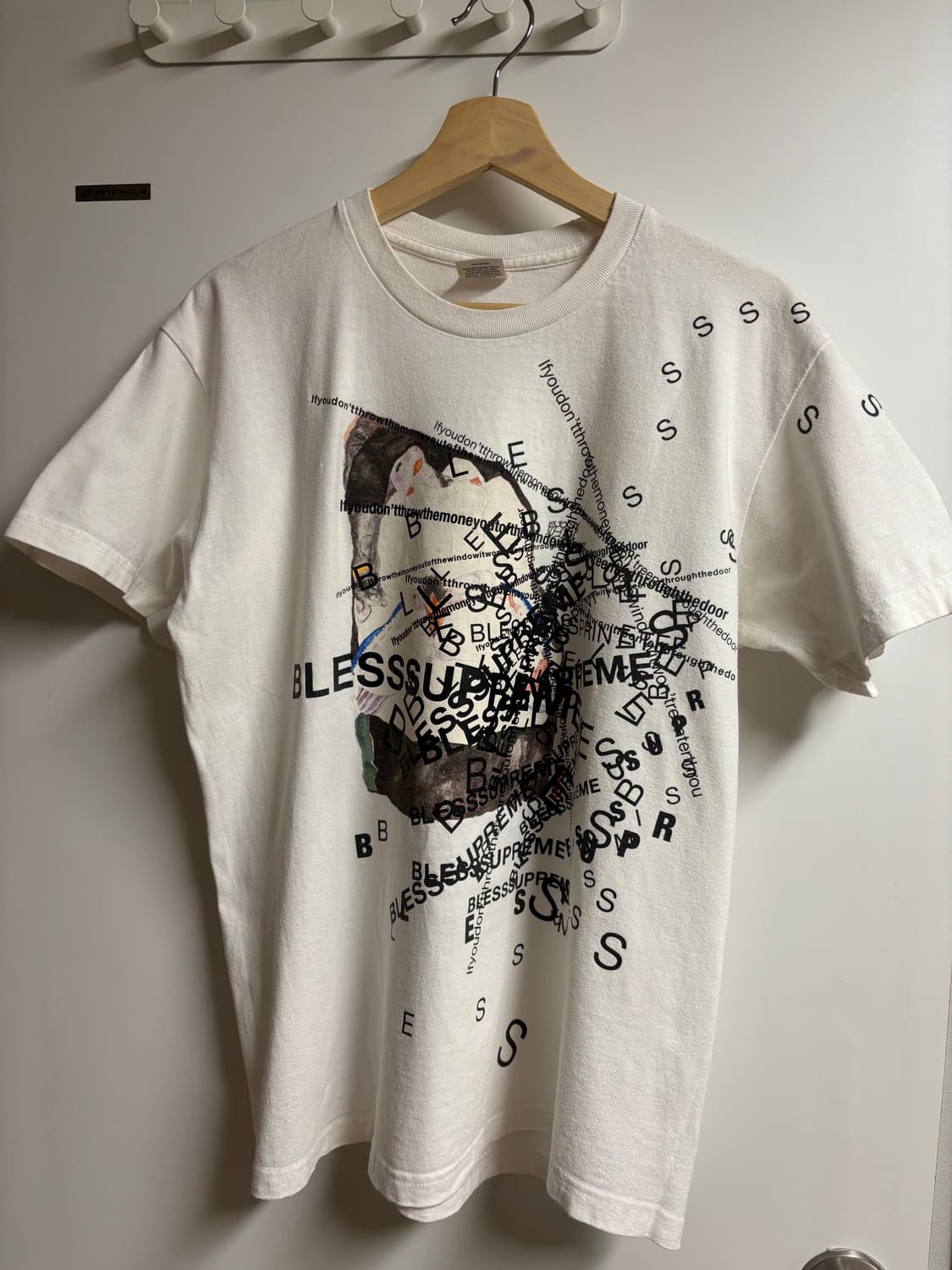 [M] 슈프림 블레스 티셔츠 화이트 상품이미지1