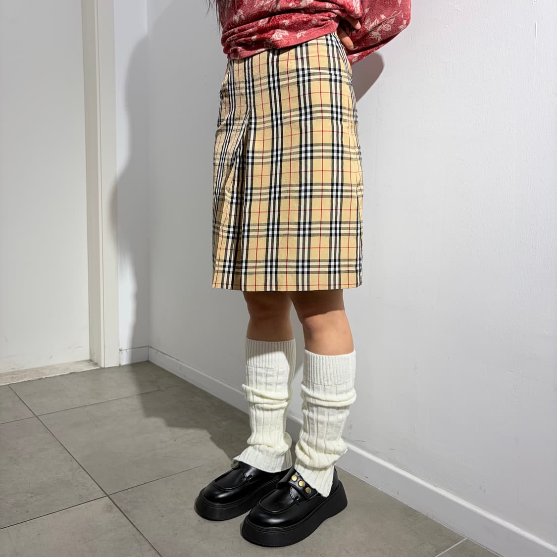 버버리 노바체크 미디 스커트 상품이미지2