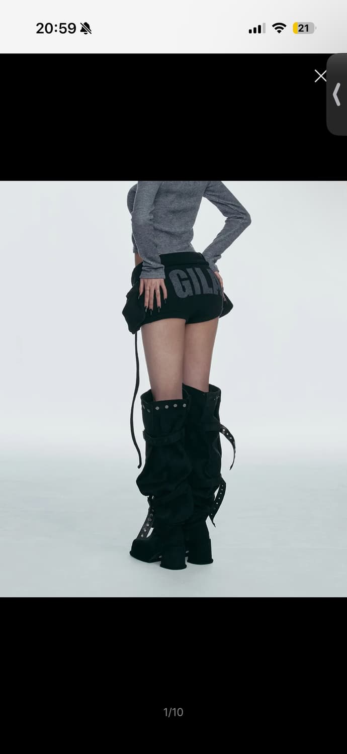 길라아카이브 숏팬츠 니트 팬츠 상품이미지2