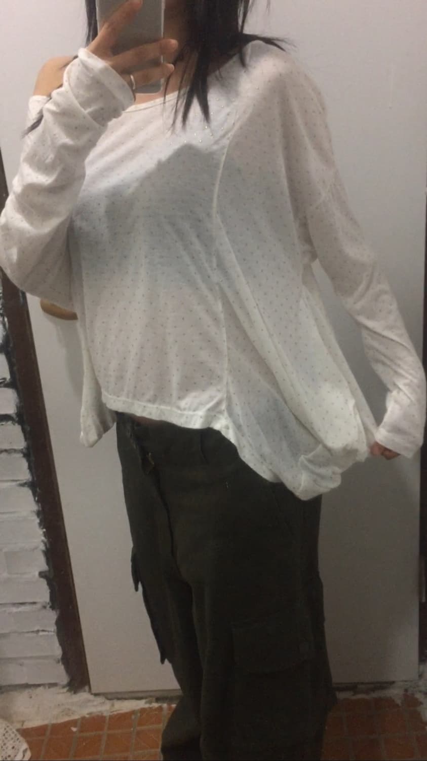 ozoc 도트 롱슬리브 상품이미지2