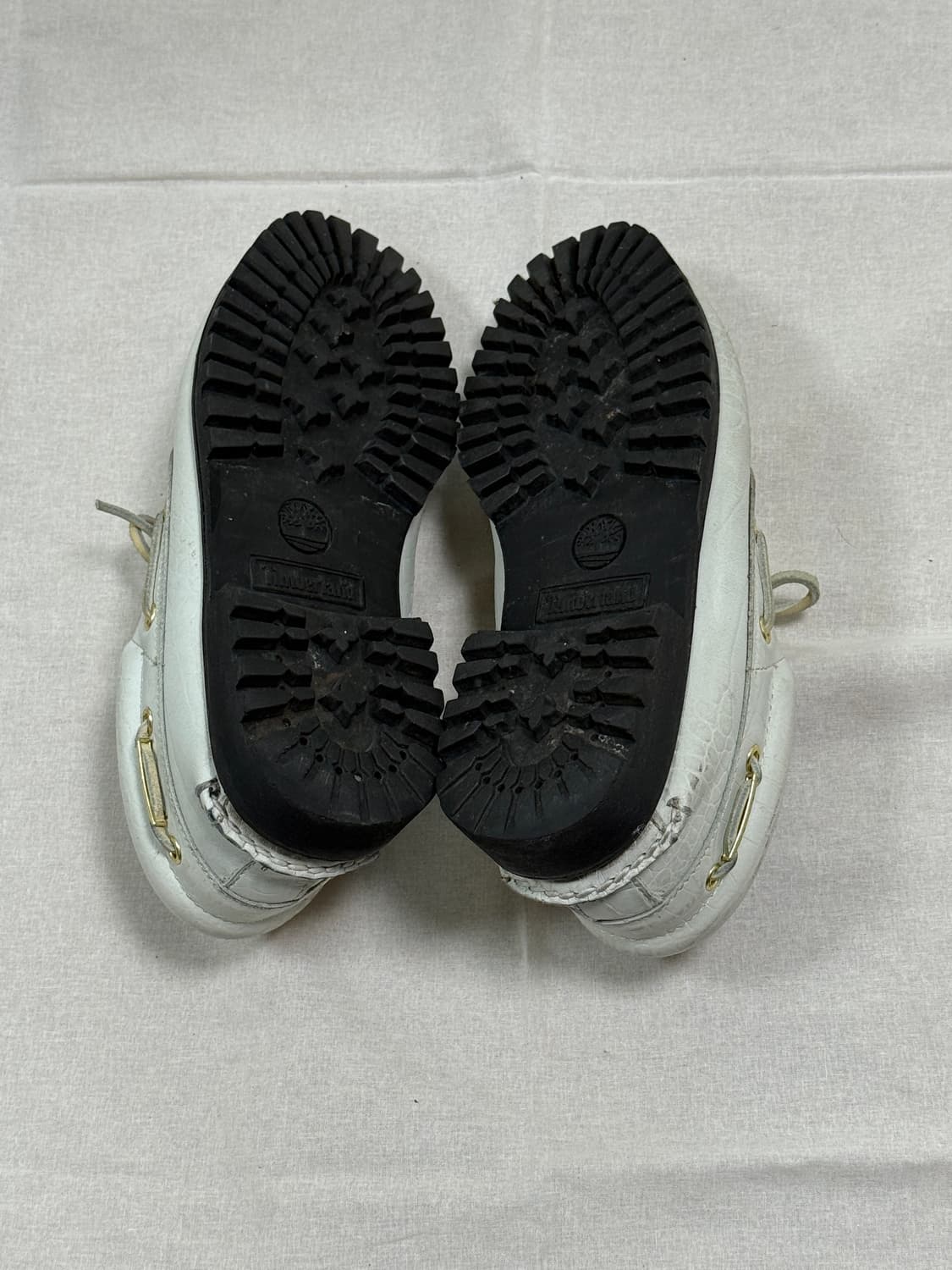 슈프림 x 팀버랜드 뱀피 레더 3아이 보트슈즈 us8 상품이미지5